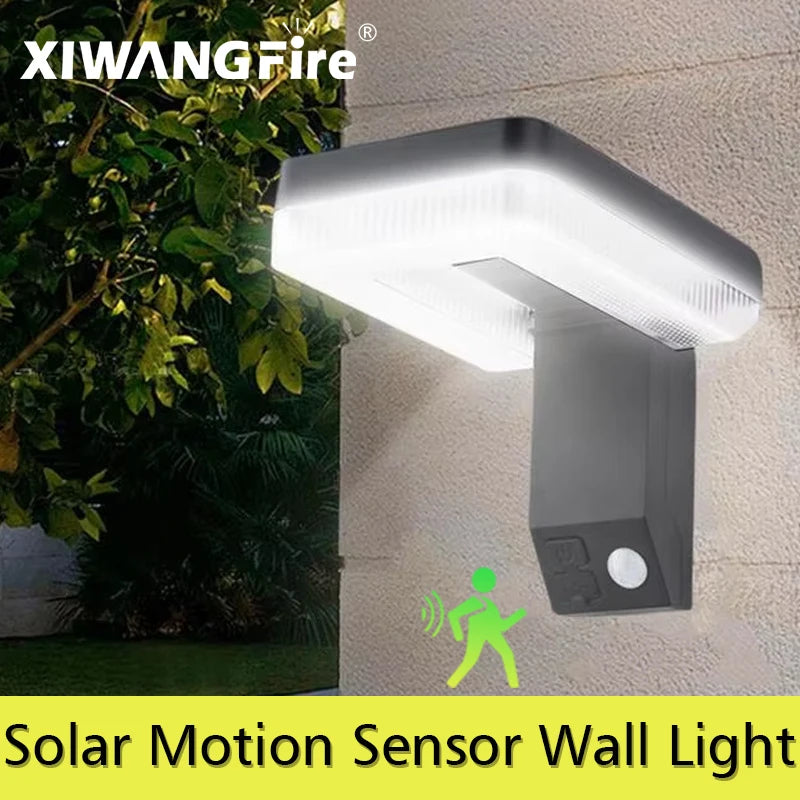 Solar Wandlampe faltbar 120° – mit Bewegungsmelder