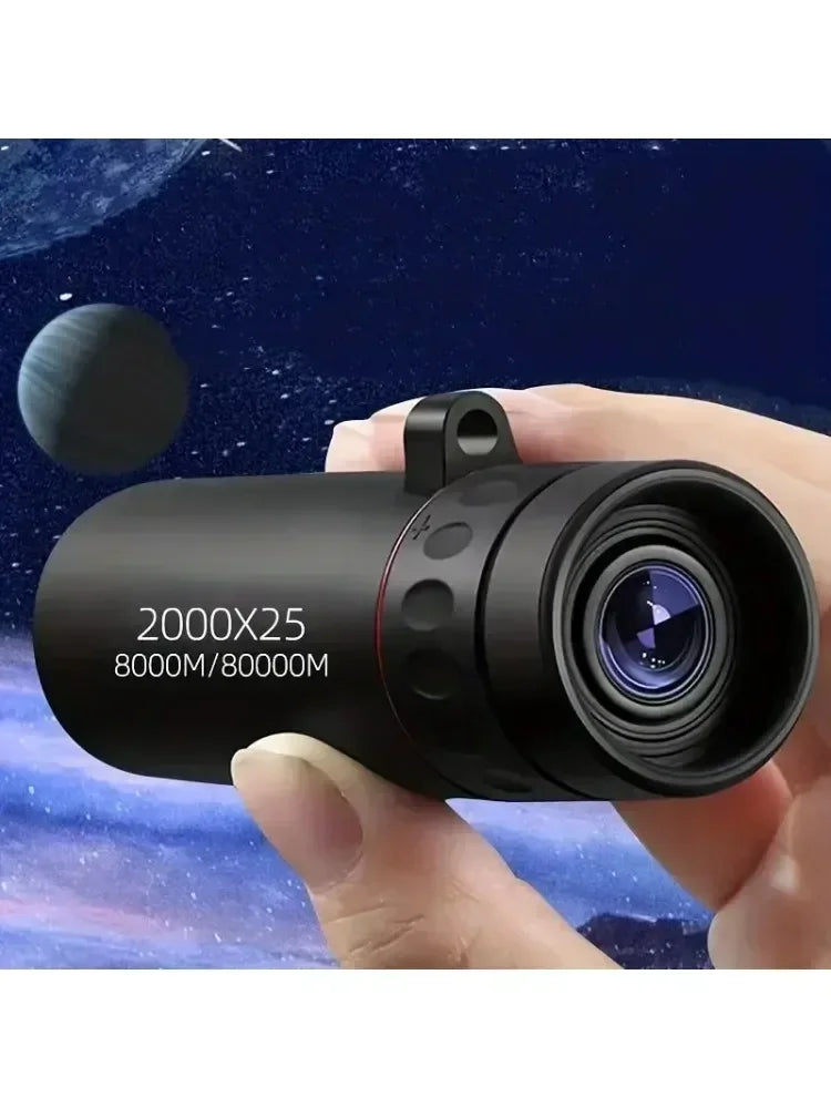 Monokular Teleskop 2000x25 HD – mit Handyhalterung