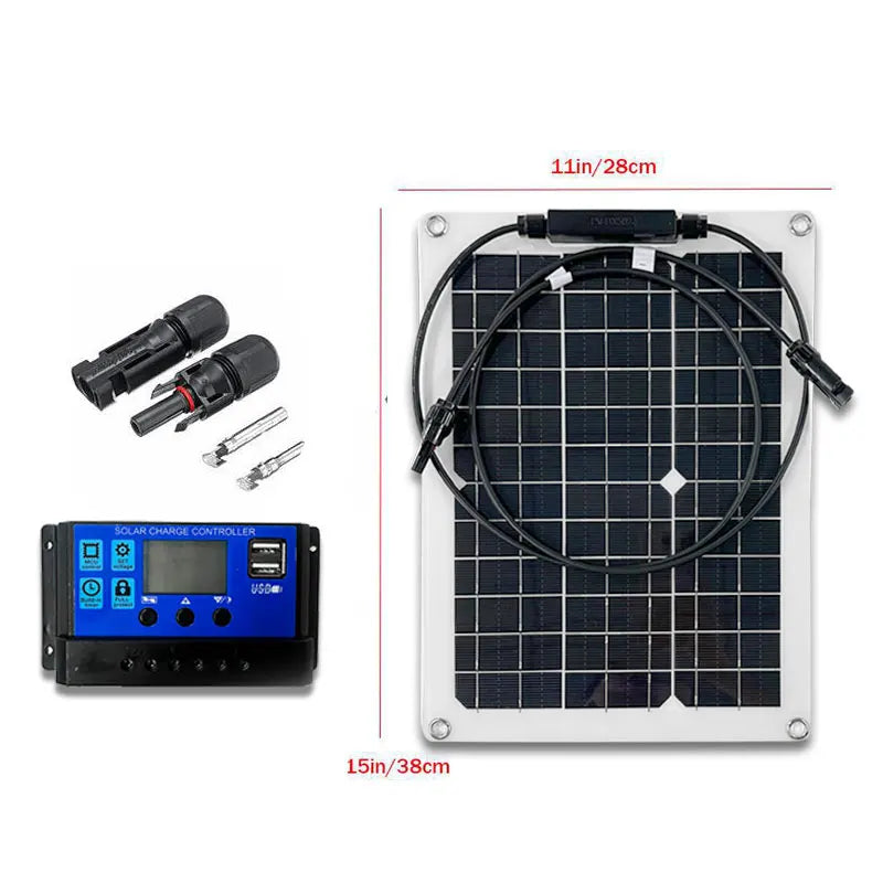 Tragbare Powerbank 500-1000W Solarpanel – 12V MC4 Controller