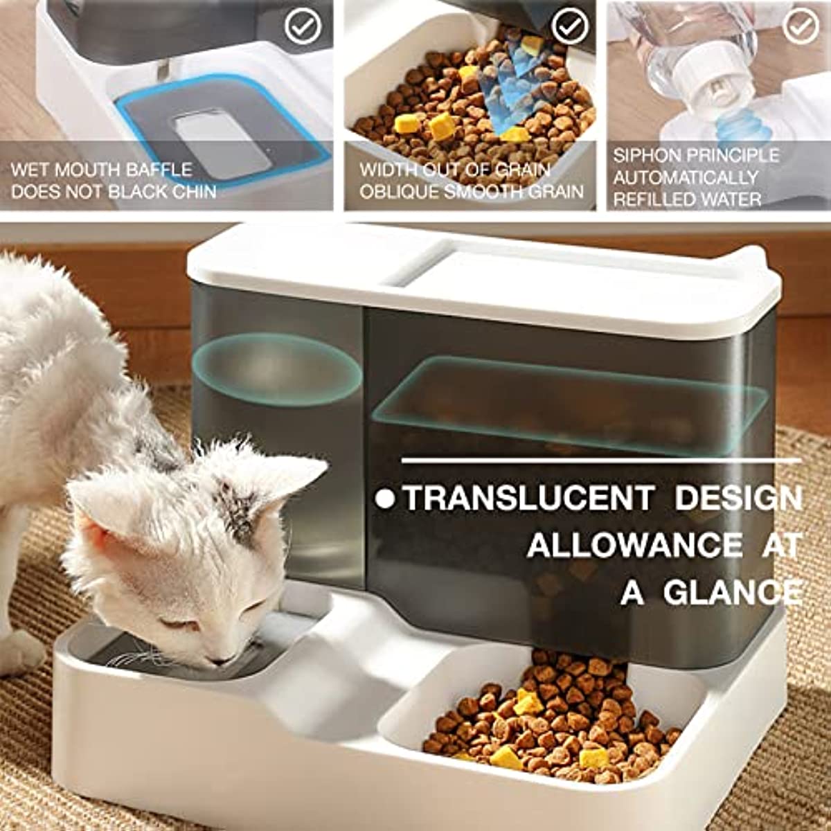 Automatischer Futterautomat 2in1 – Futter & Wasser