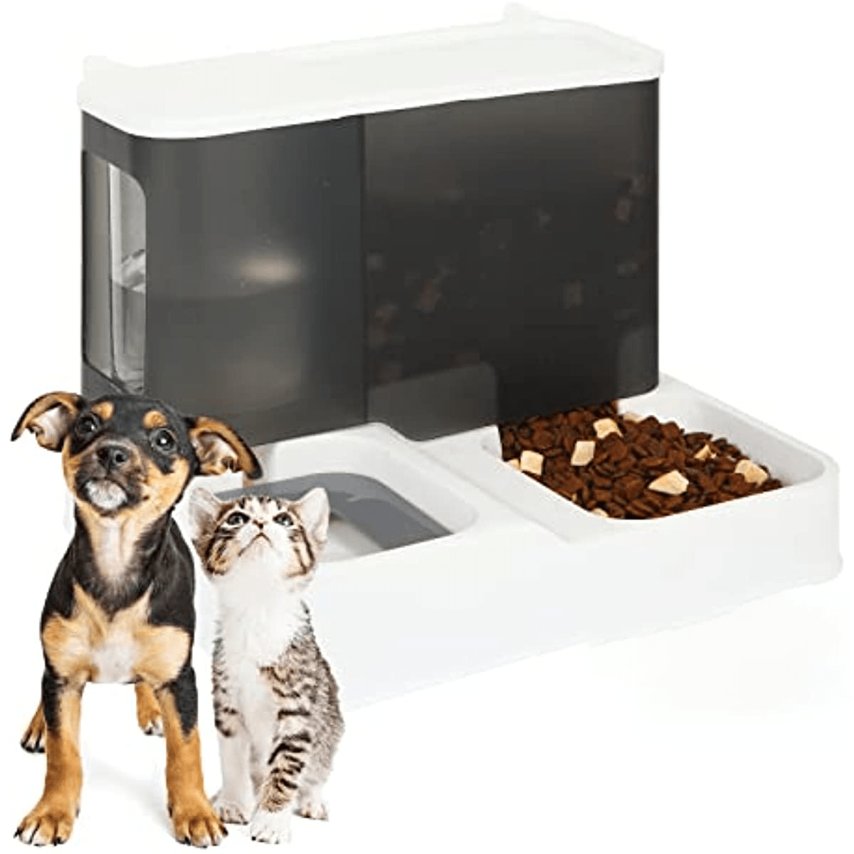 Automatischer Futterautomat 2in1 – Futter & Wasser