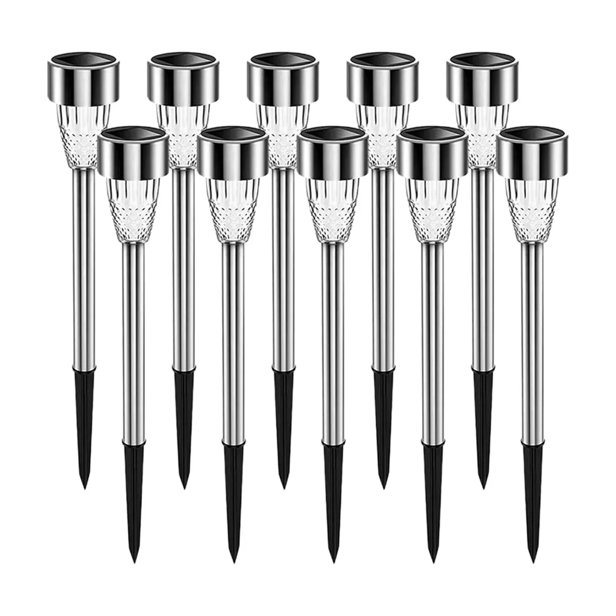 Set of 10 Solar Garden Lights LED - Waterproof Outdoor Lighting