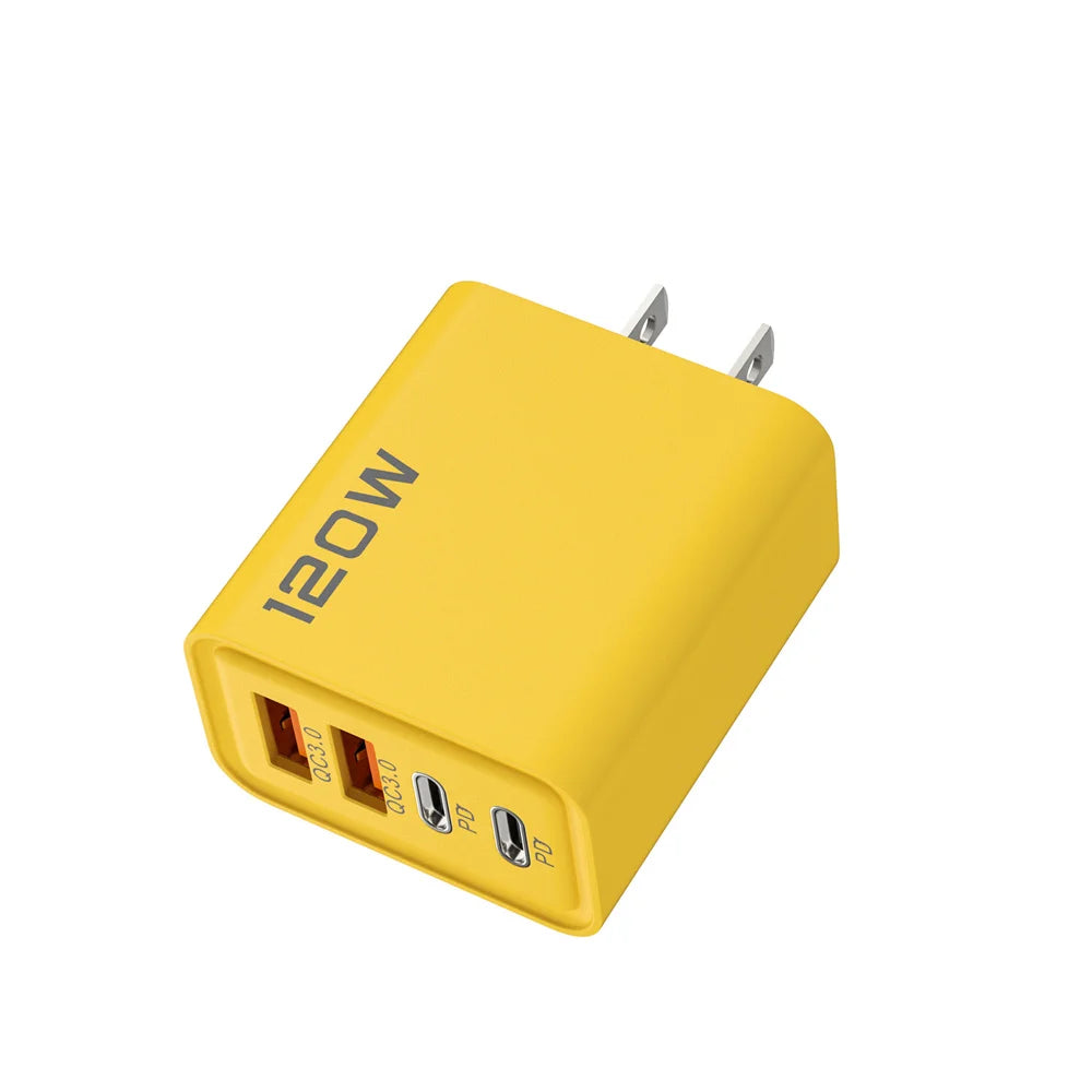 USB Ladegerät 4-Port 120W – Type C Schnellladung