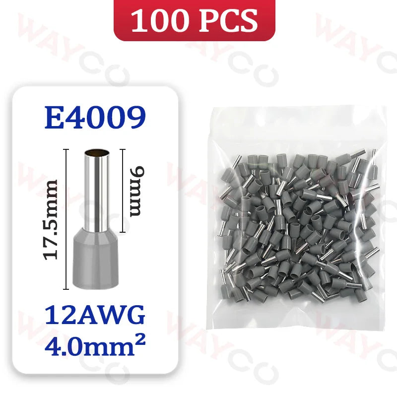 100x Aderendhülsen Set E0508-E6012 Crimp-Ferrules