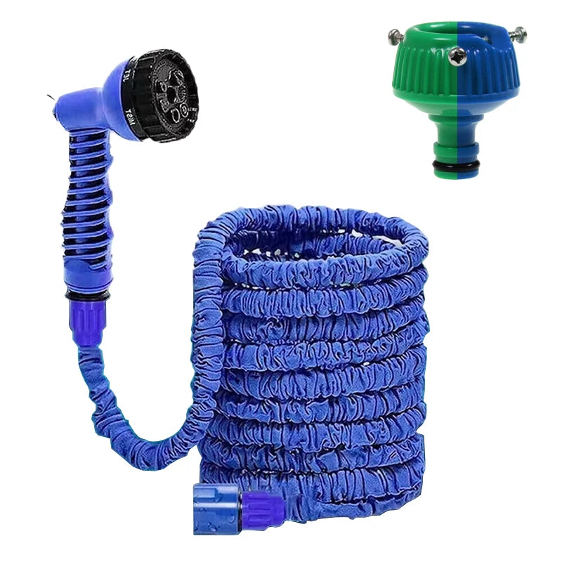 Flexible garden hose 7.5-15m - Extendable with 7 spray functions
