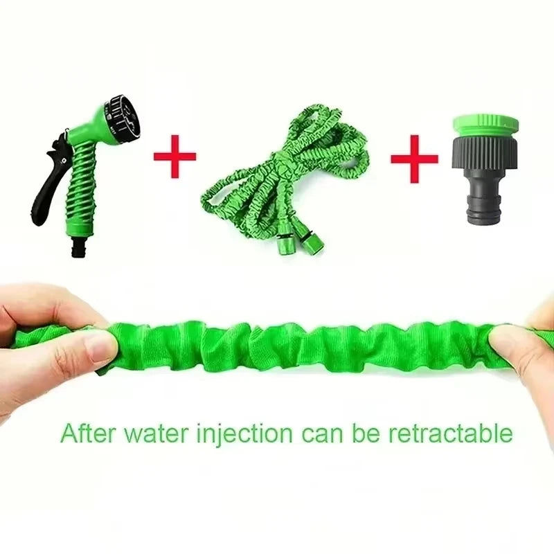 Flexible garden hose 7.5-15m - Extendable with 7 spray functions
