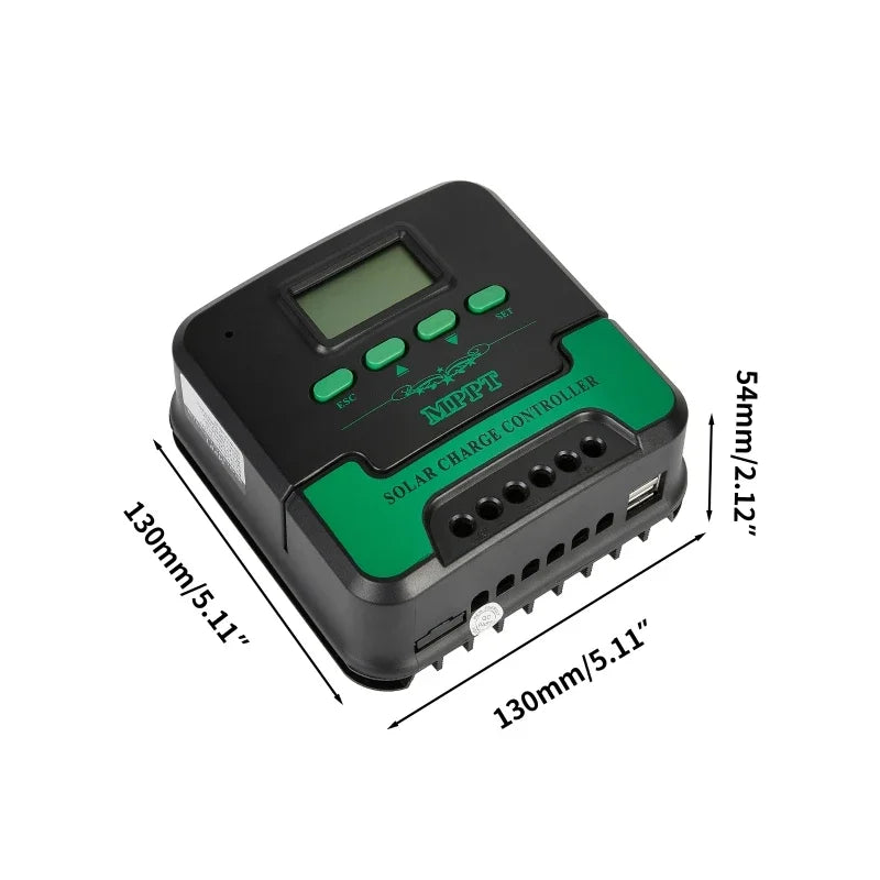 MPPT Solar Laderegler 12V/24V 10-60A – WiFi LCD USB
