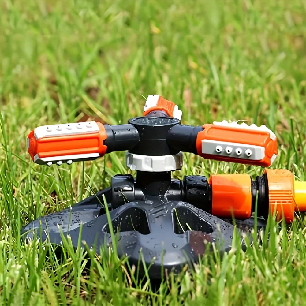 360° Automatic Rotating Lawn Sprinkler - Three-Way Irrigation System