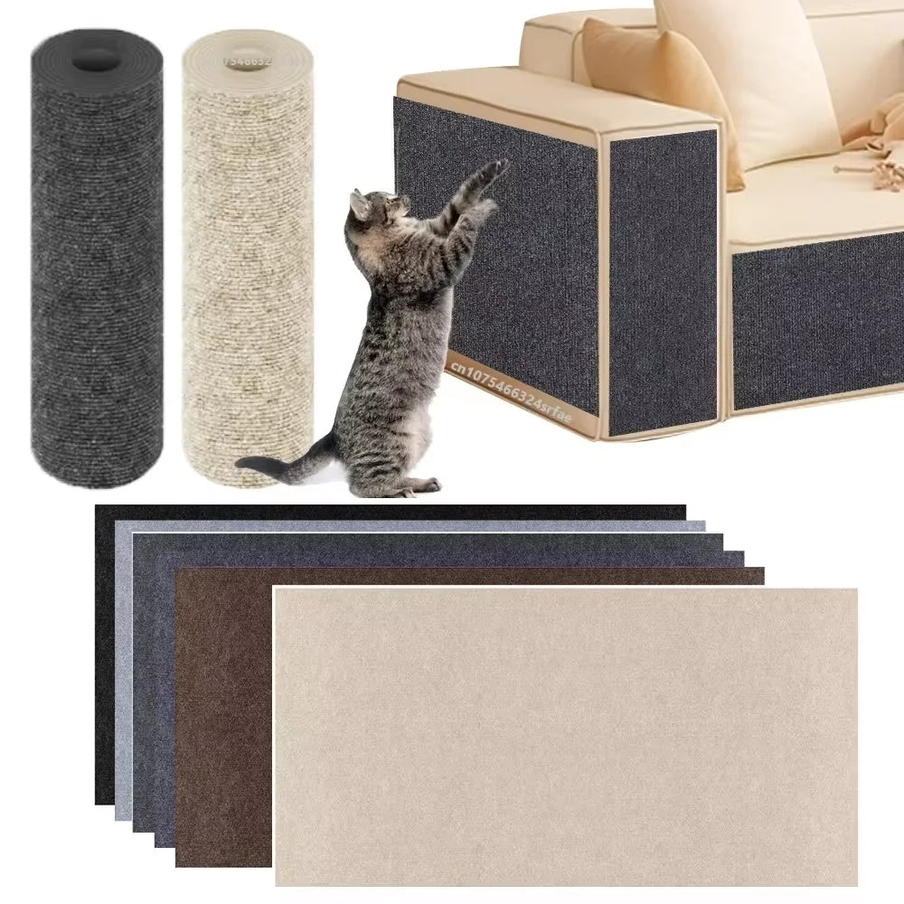 Cat Scratching Mat Sofa Protector - Self-Adhesive &amp; DIY