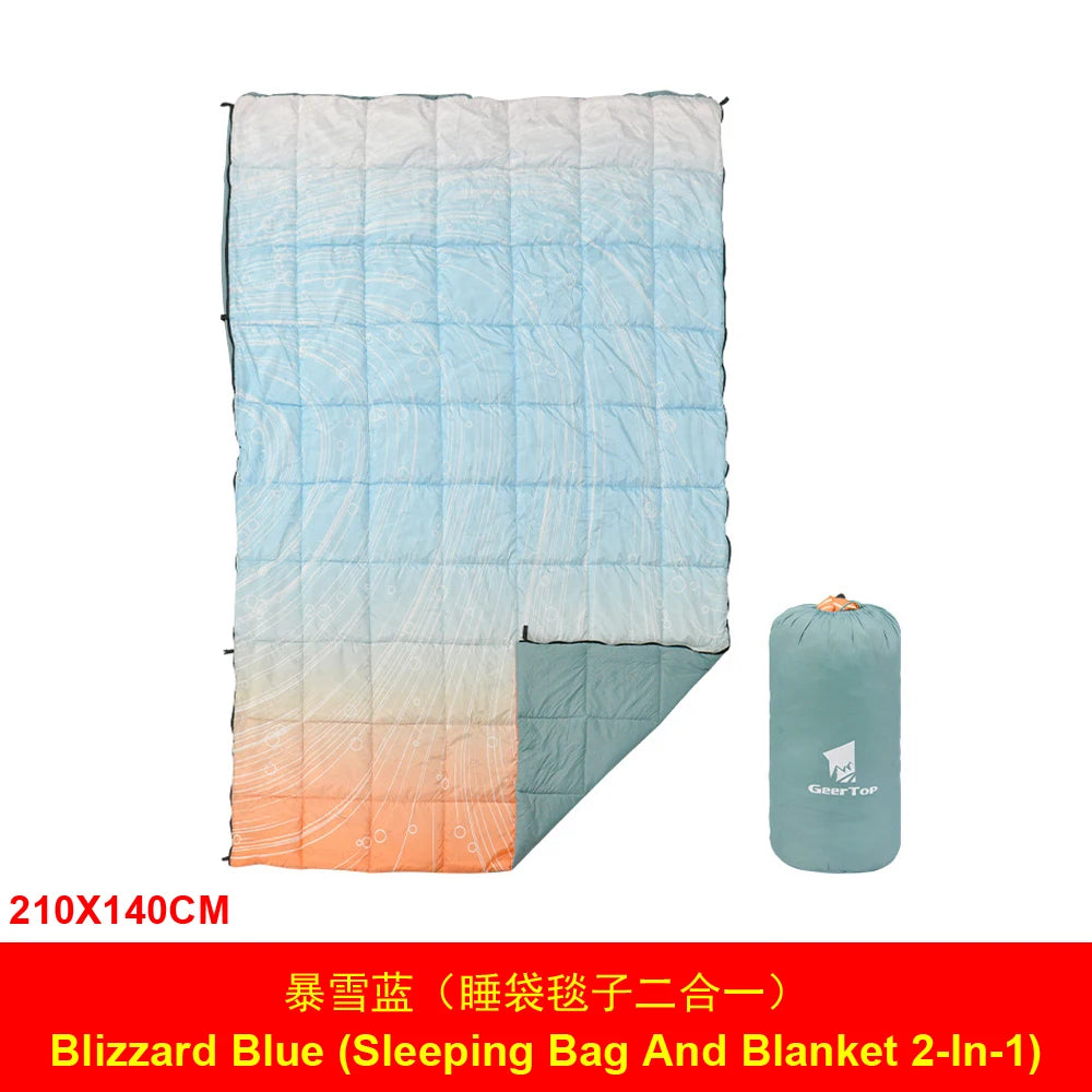 Camping Daunen-Schlafsack 210x140cm – Winter