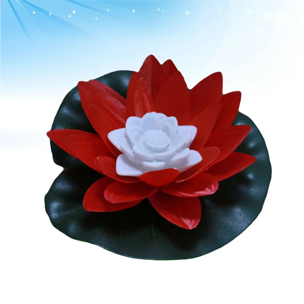 Solar LED Lotus Lampe - Schwimmende Teichbeleuchtung Wasserdicht