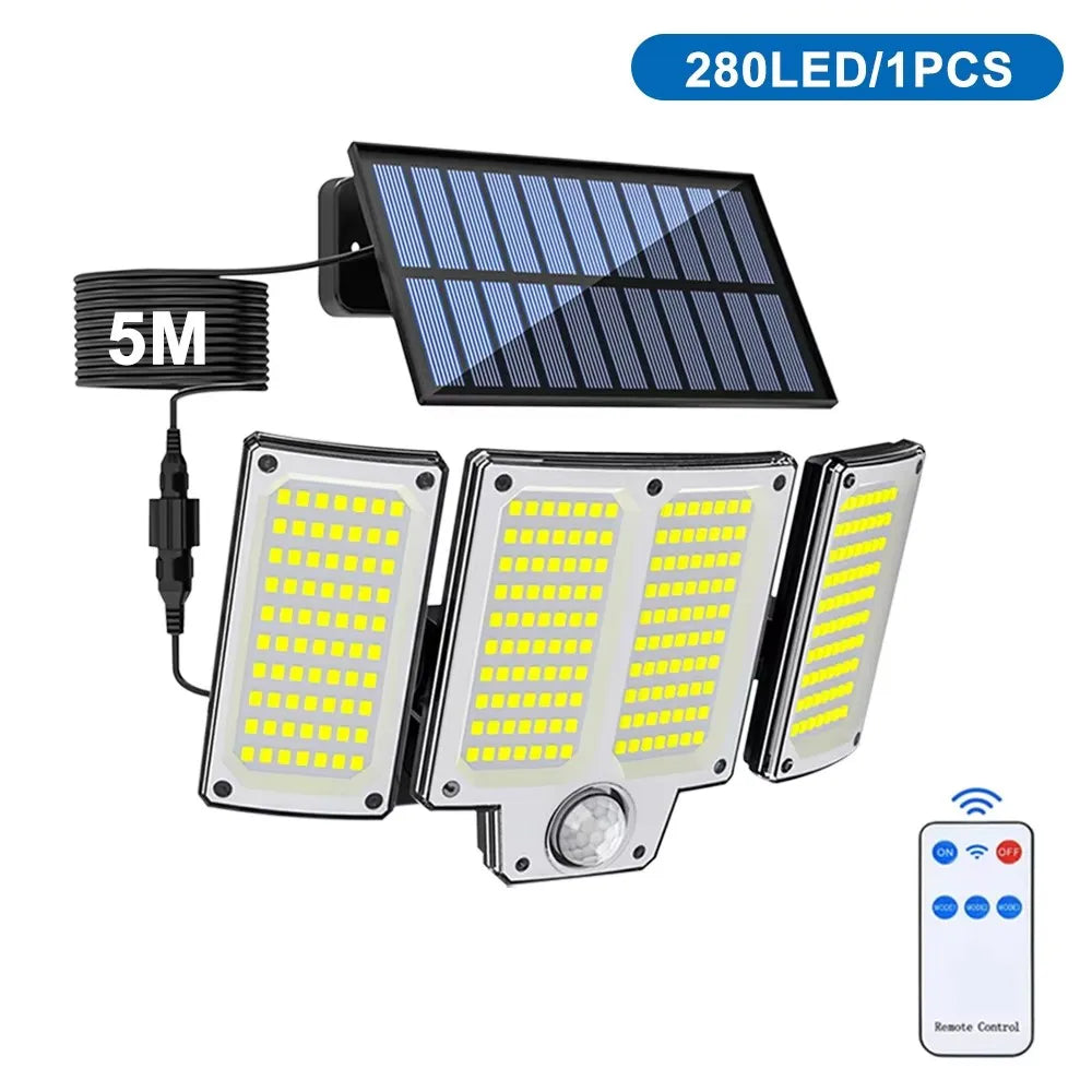 Solar Lampe 234 LED – IR-Sensor mit Fernbedienung