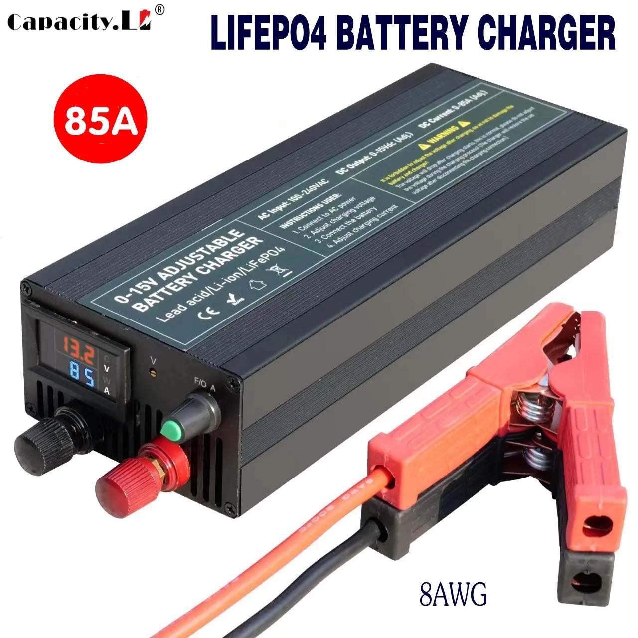 Lithium Batterieladegerät 12V 20-100A – LiFePO4
