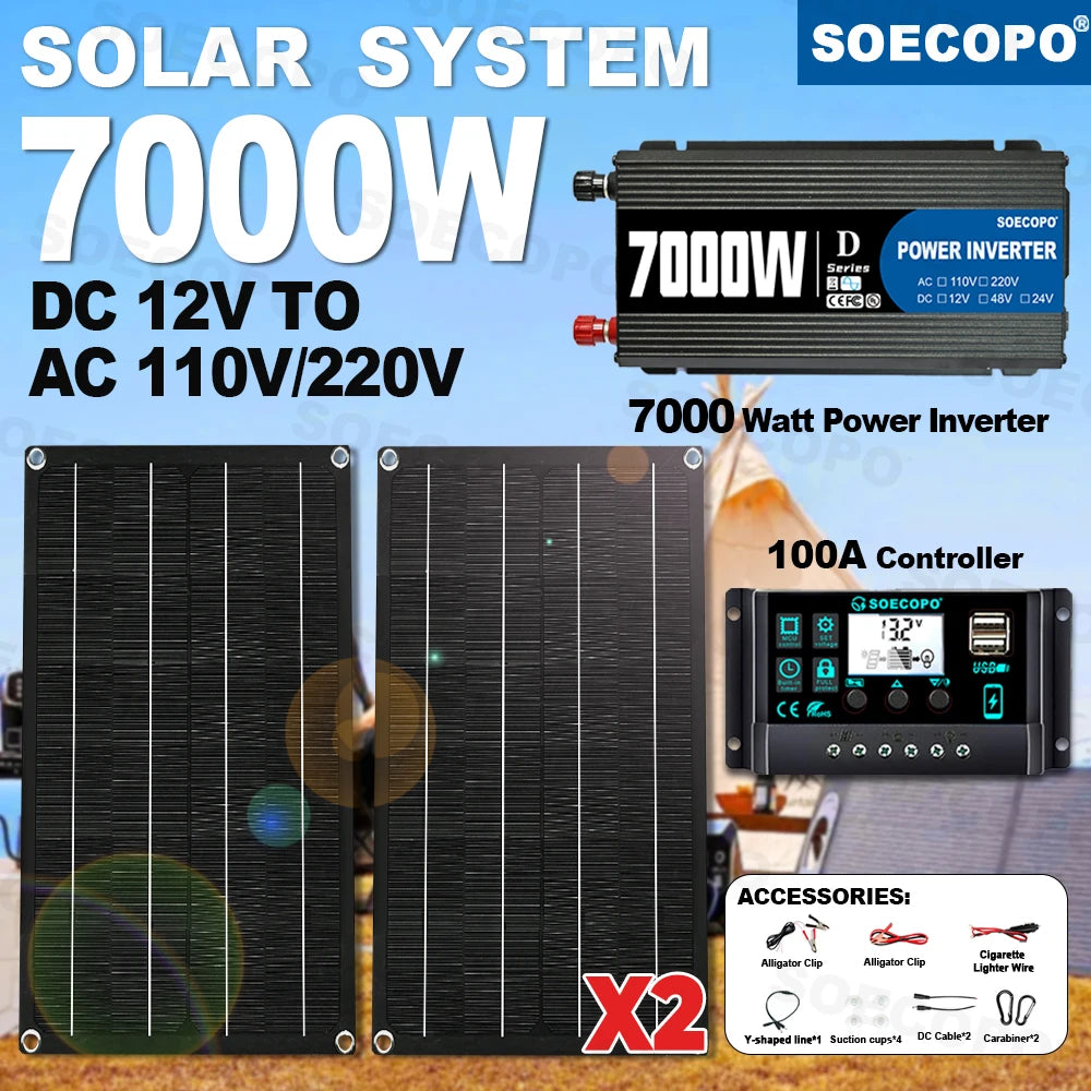 SOECOPO Solar-Set 7000W – 2×800W Panels