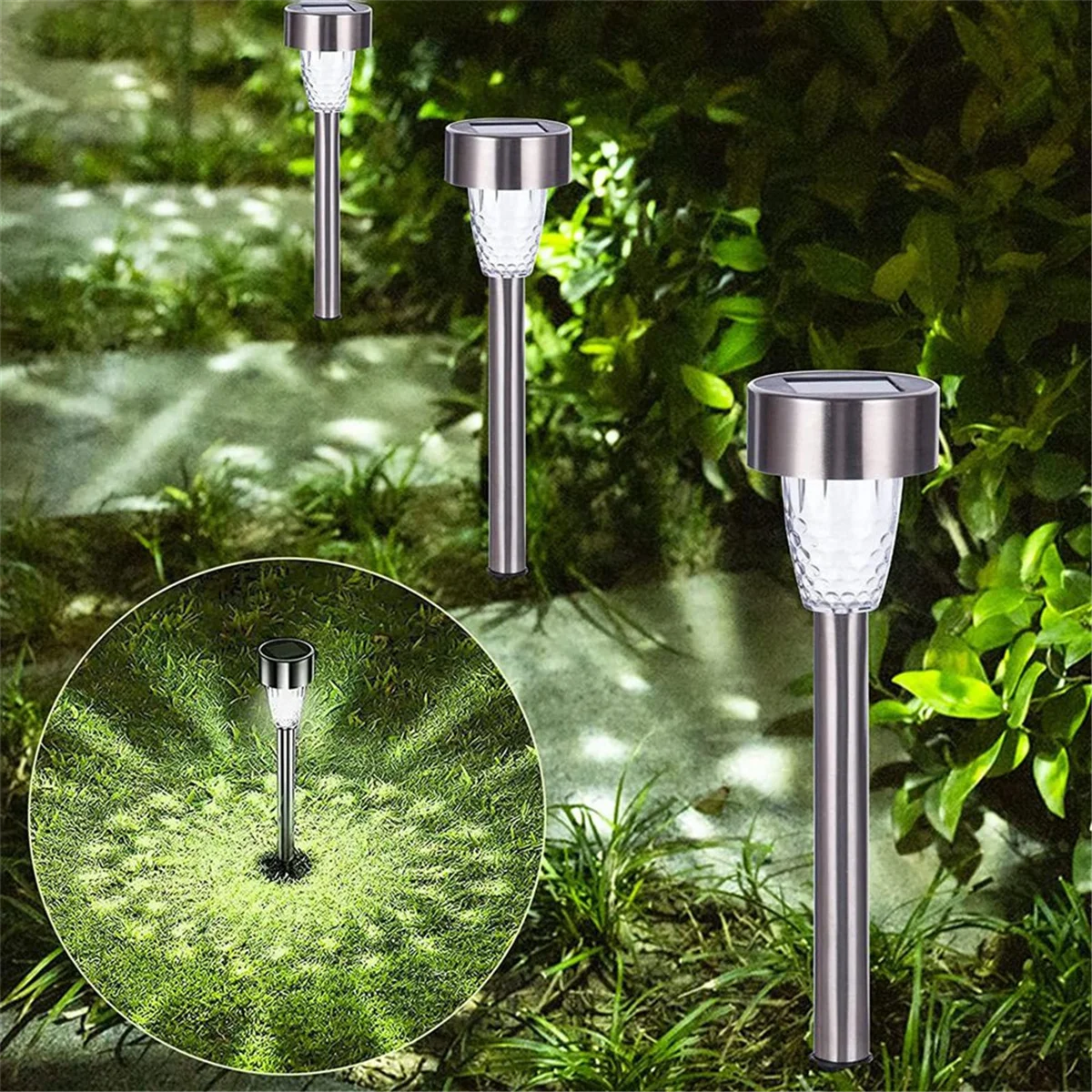 Set of 10 Solar Garden Lights LED - Waterproof Outdoor Lighting