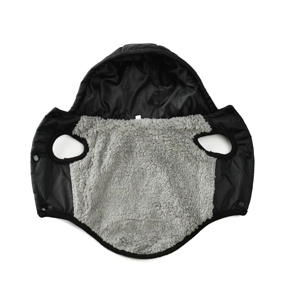 Winter Hundejacke mit Kapuze – warm & wasserdicht