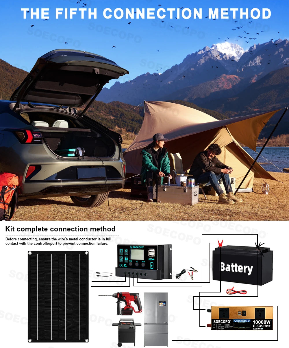 SOECOPO Solar-Set 10000W – Dual 12V/24V 100A