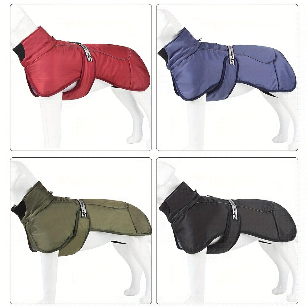 Winter Hundejacke mit Brustgeschirr - Warm & Wasserdicht