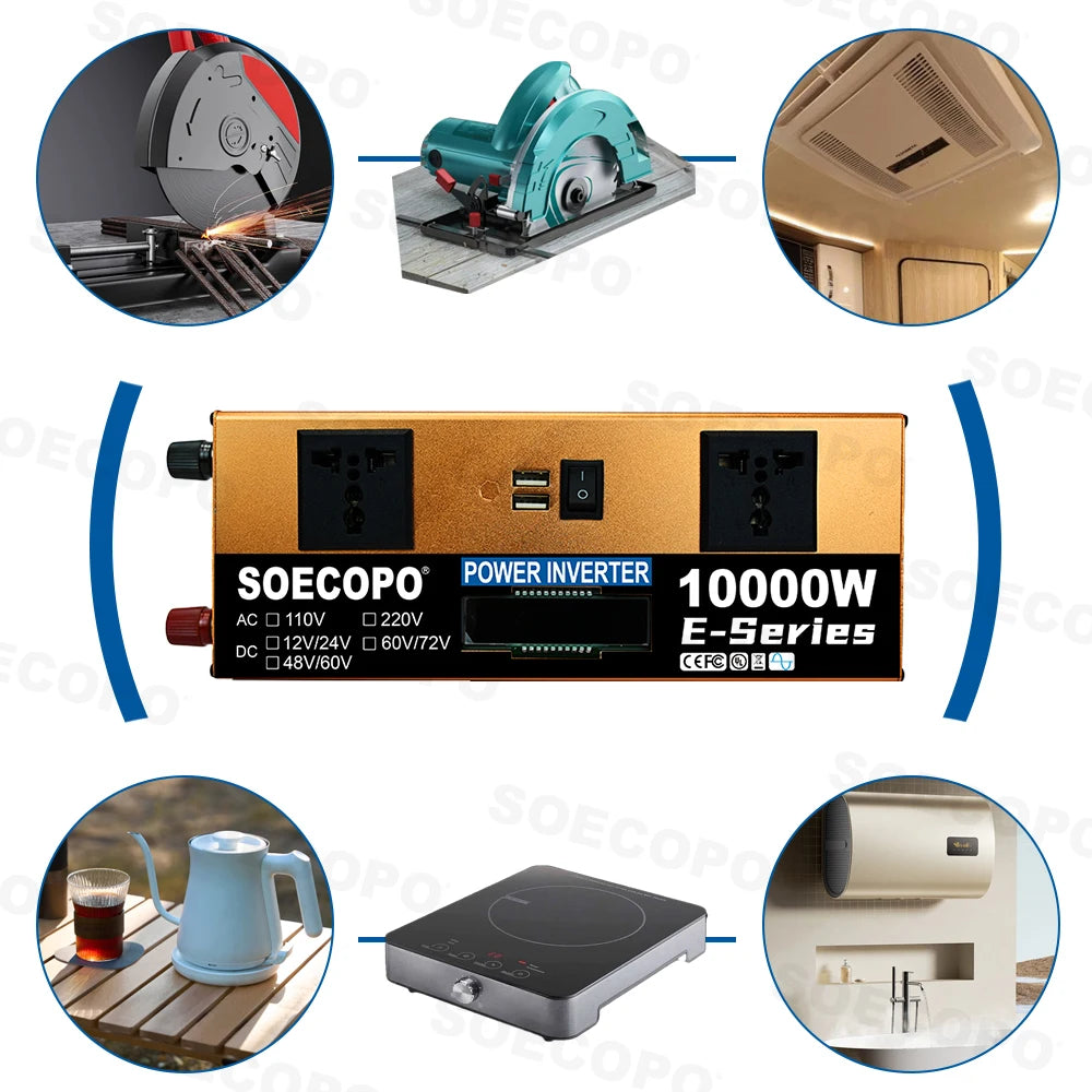 SOECOPO Solar-Set 10000W – Dual 12V/24V 100A