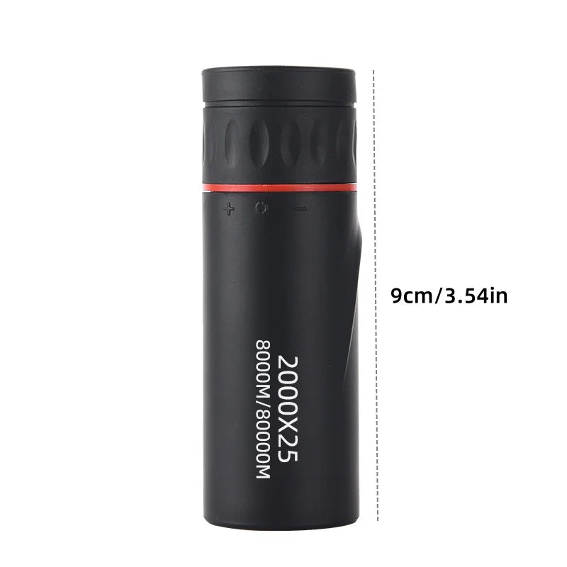 Monokular Teleskop 2000x25 HD – mit Handyhalterung
