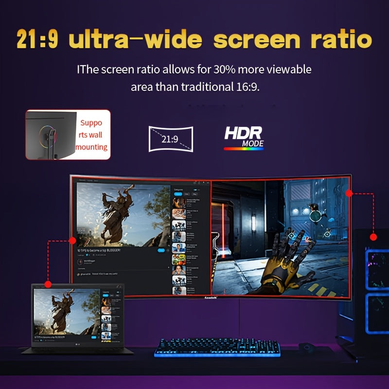 Gawfolk Curved Gaming Monitor 27-34" - UWQHD bis 165Hz