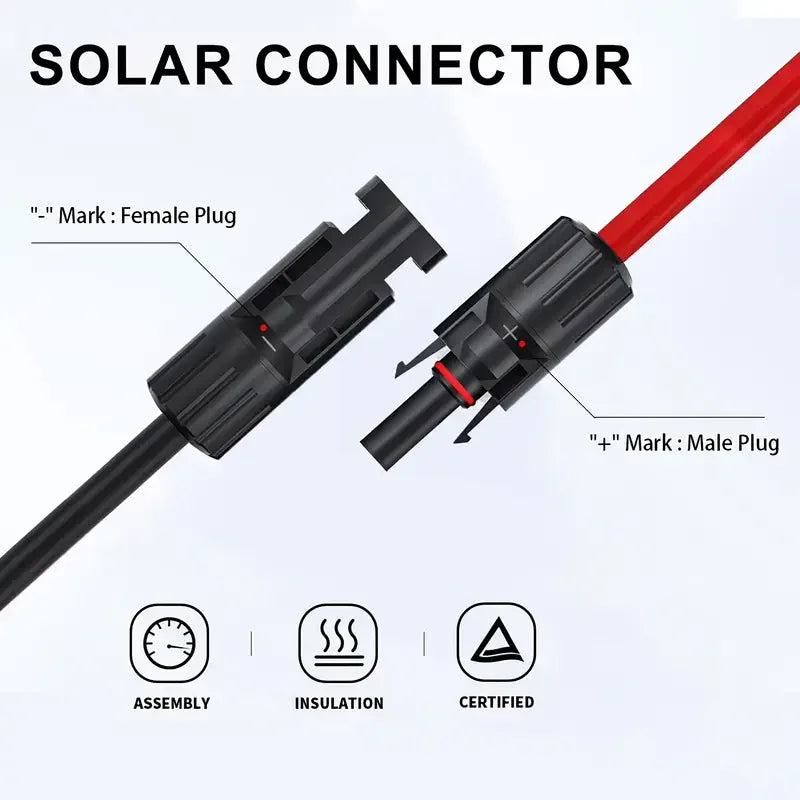 Solar Verlängerungskabel 3m 14AWG – MC4 Stecker