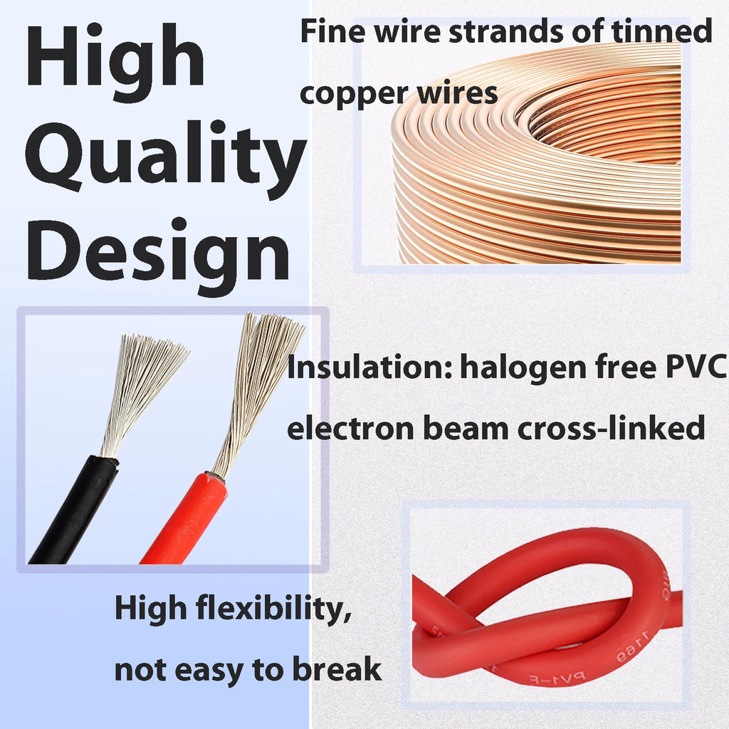 Solar-Kabel 4mm² 12AWG TÜV – 5-20m