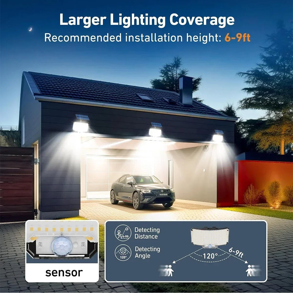 Solar Lampe 234 LED – IR-Sensor mit Fernbedienung