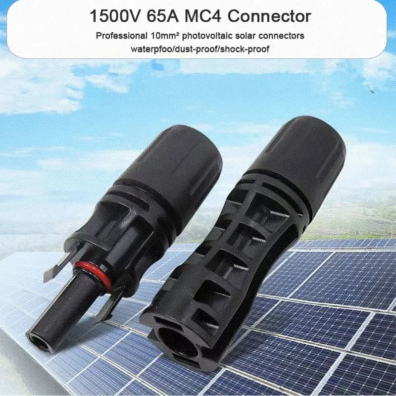 Solar Stecker Set 4 Paar – 65A 1500V Wasserdicht