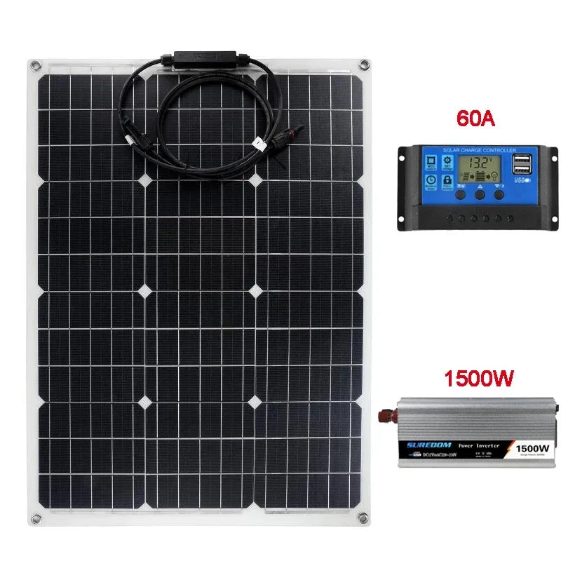 Solar-System 220V 400W – mit 1500W Wechselrichter