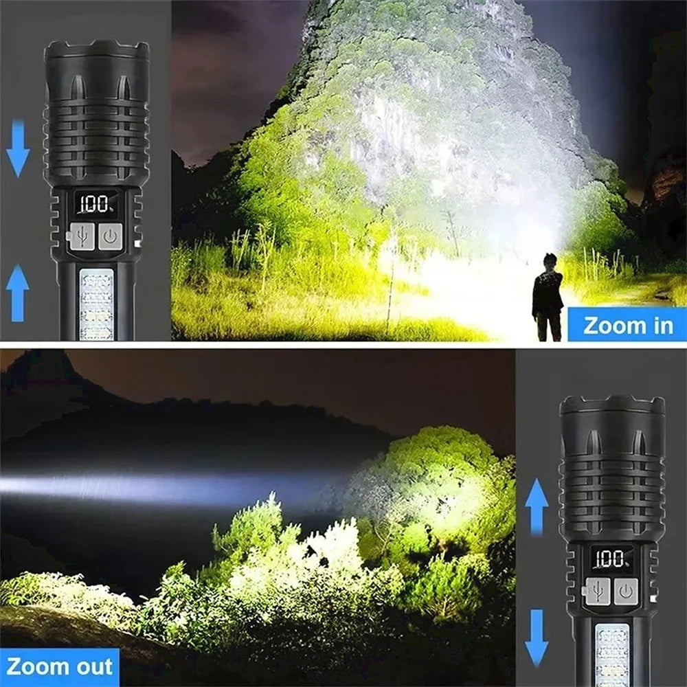 Hochleistungs LED Taschenlampe TYPE-C – COB wiederaufladbar