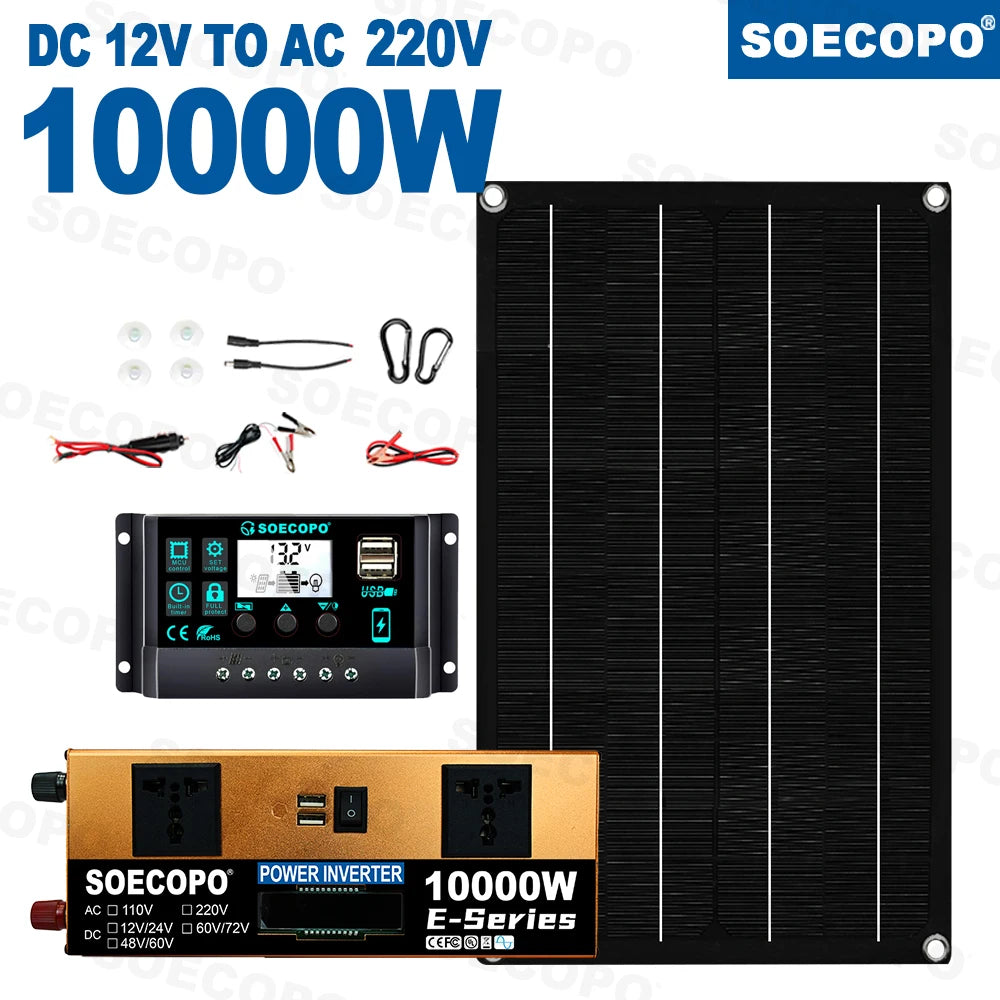 SOECOPO Solar-Set 10000W – Dual 12V/24V 100A