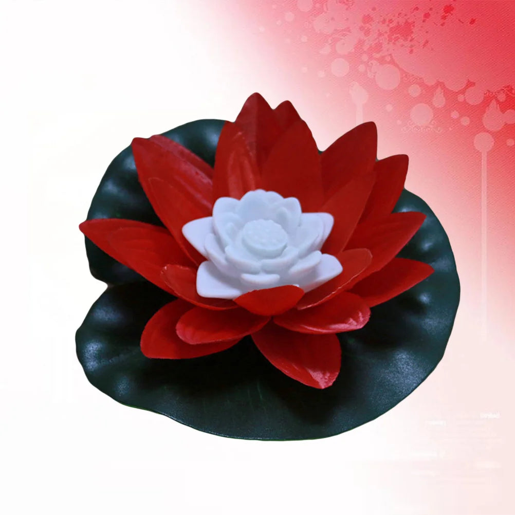 Solar LED Lotus Lampe - Schwimmende Teichbeleuchtung Wasserdicht
