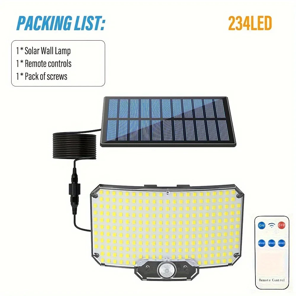 Solar Lampe 234 LED – IR-Sensor mit Fernbedienung