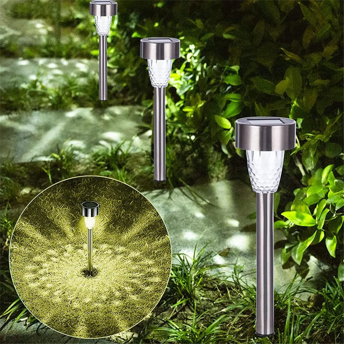 Set of 10 Solar Garden Lights LED - Waterproof Outdoor Lighting