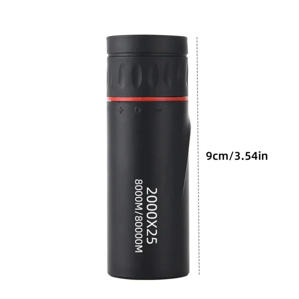 Monokular Teleskop 2000x25 HD – mit Handyhalterung