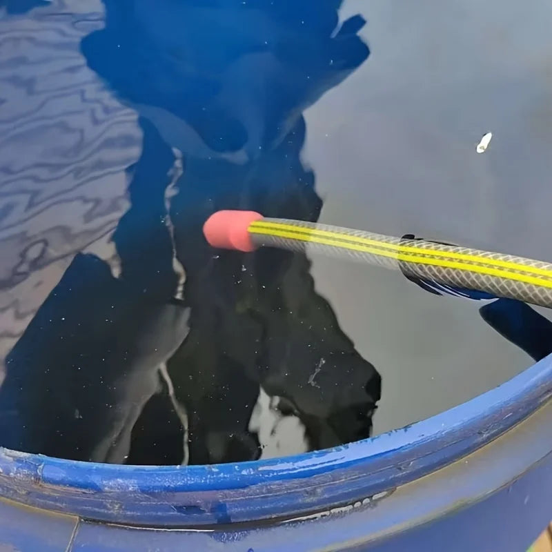 Floating siphon attachment for garden hose - Colourful &amp; Reusable