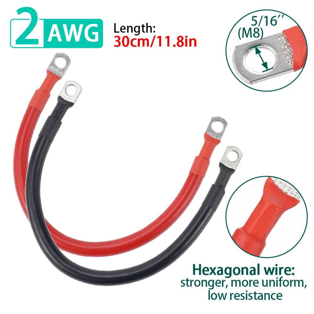 XT60 Solar-Batteriekabel 2AWG Kupfer 30m SC35-8