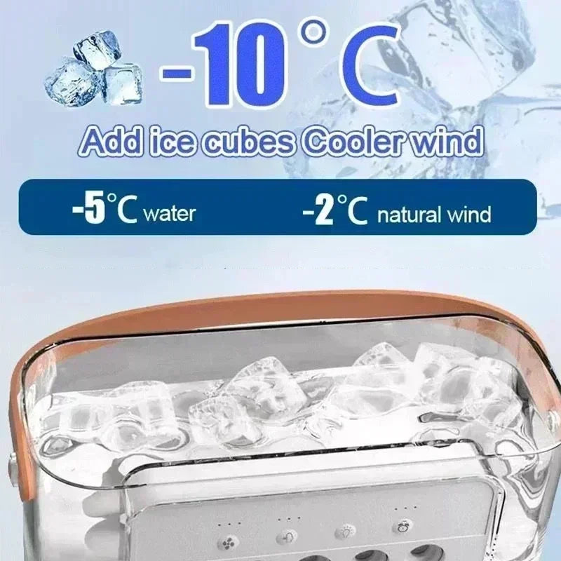 Mini Luftkühler 3-in-1 – Ventilator & LED-Licht