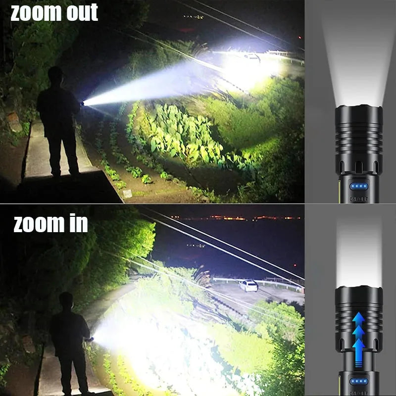 LED-Taschenlampe Aufladbar Taktisch Ultra Hell
