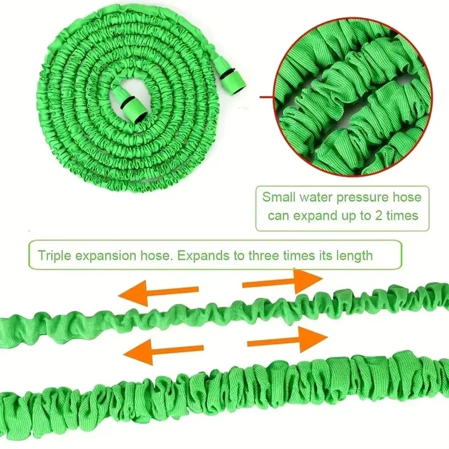 Flexible garden hose 7.5-15m - Extendable with 7 spray functions