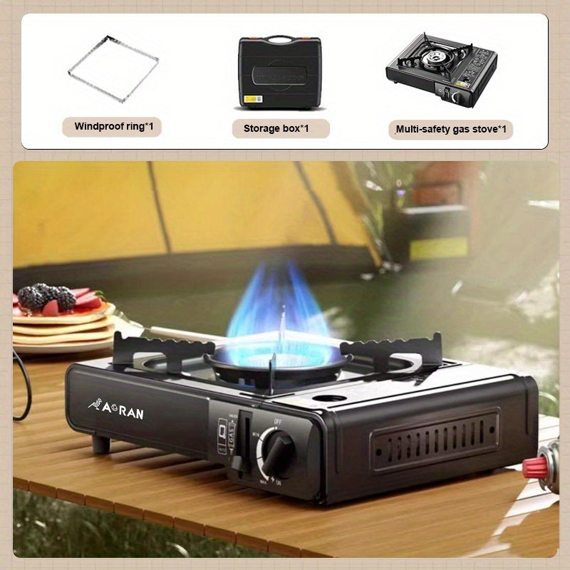 Butan-Campingkocher 8500 BTU tragbar mit KofferFür Camping, Outdoor-BBQ & Party-Aktivitäten