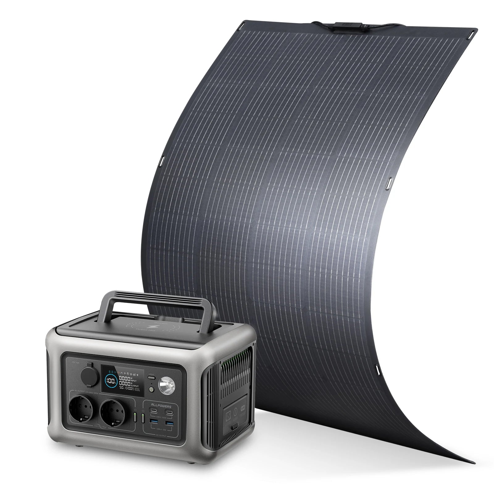ALLPOWERS Balkonkraftwerk 100-200W – Powerstation 299Wh