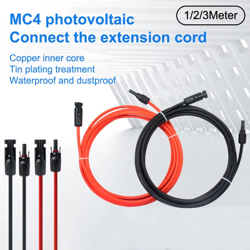 Solar-Verlängerungskabel MC4 14AWG – 1000V 30A