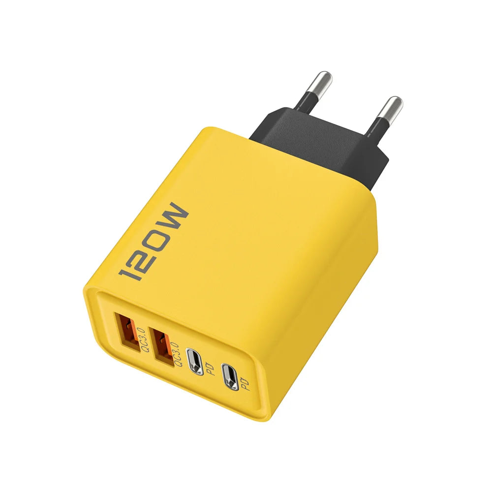USB Ladegerät 4-Port 120W – Type C Schnellladung