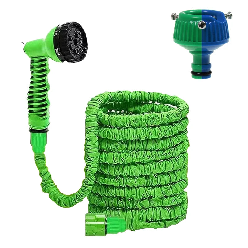 Flexible garden hose 7.5-15m - Extendable with 7 spray functions
