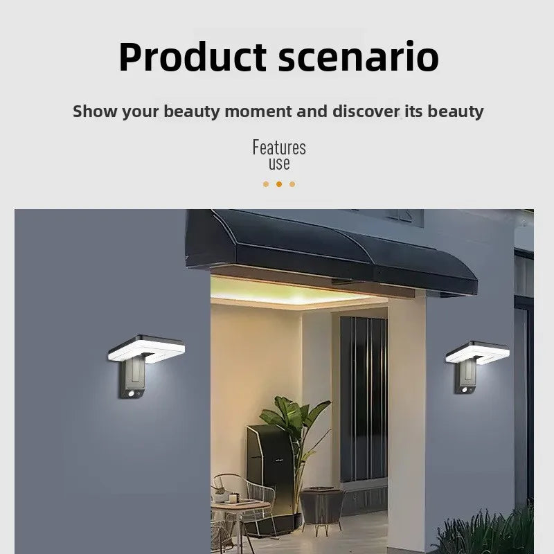 Solar Wandlampe faltbar – Bewegungsmelder Smart Outdoor