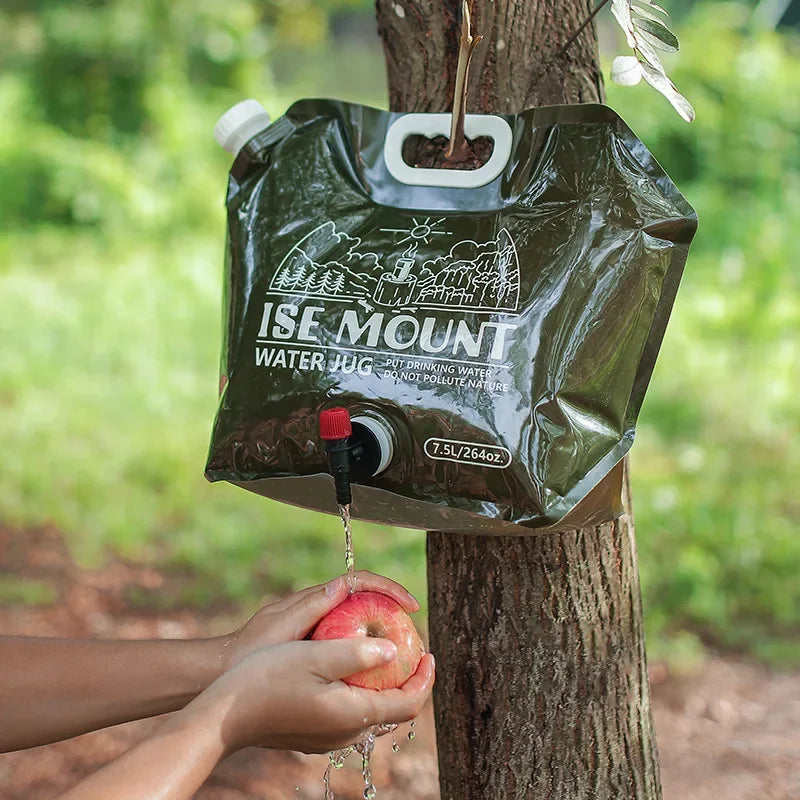 Wasserbeutel 7.5L faltbar – mit Hahn Camping