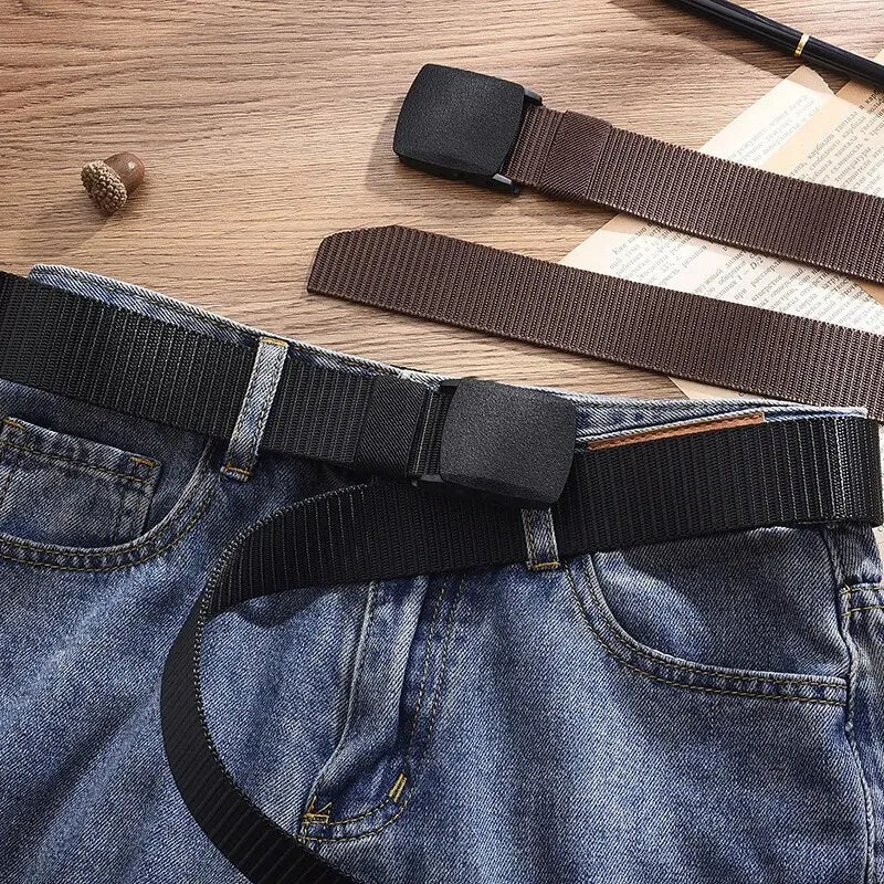 Taktischer Gürtel Canvas - Metallfrei für Outdoor & Sport