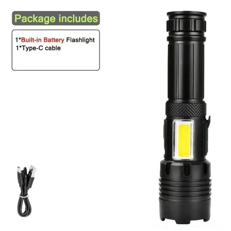 LED-Taschenlampe Aufladbar Taktisch Ultra Hell